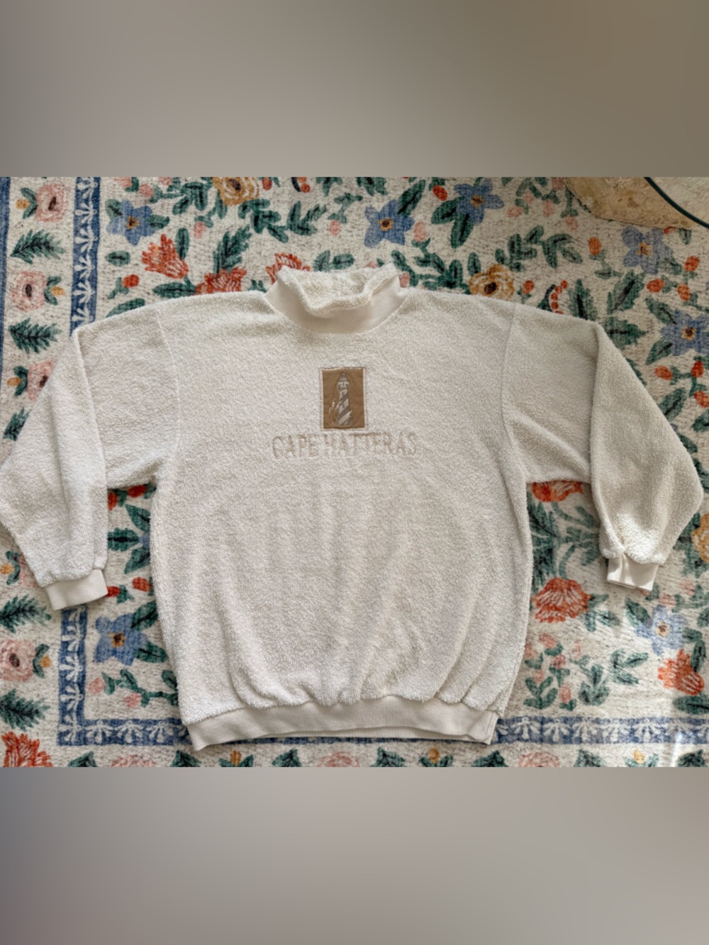 Vintage Terry Mockneck Sweatshirt Cape Hatteras